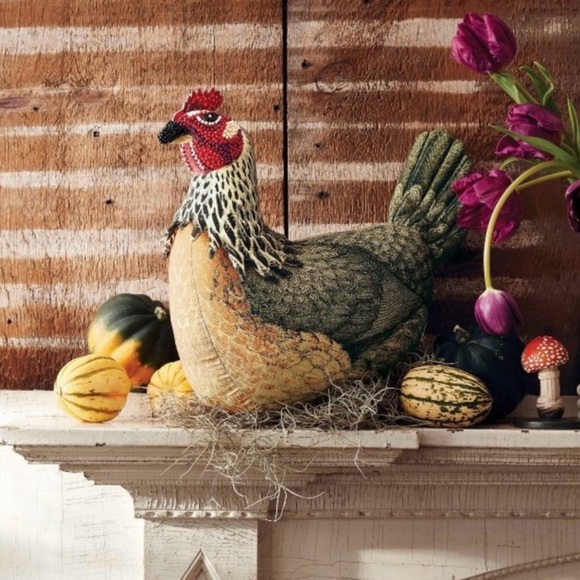 John Derian Chicken Pillow - Picture 1 of 5